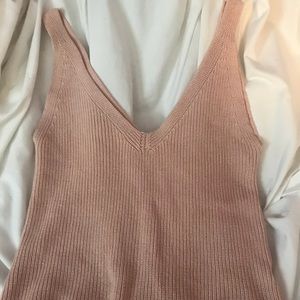 low cut baby knitted tank